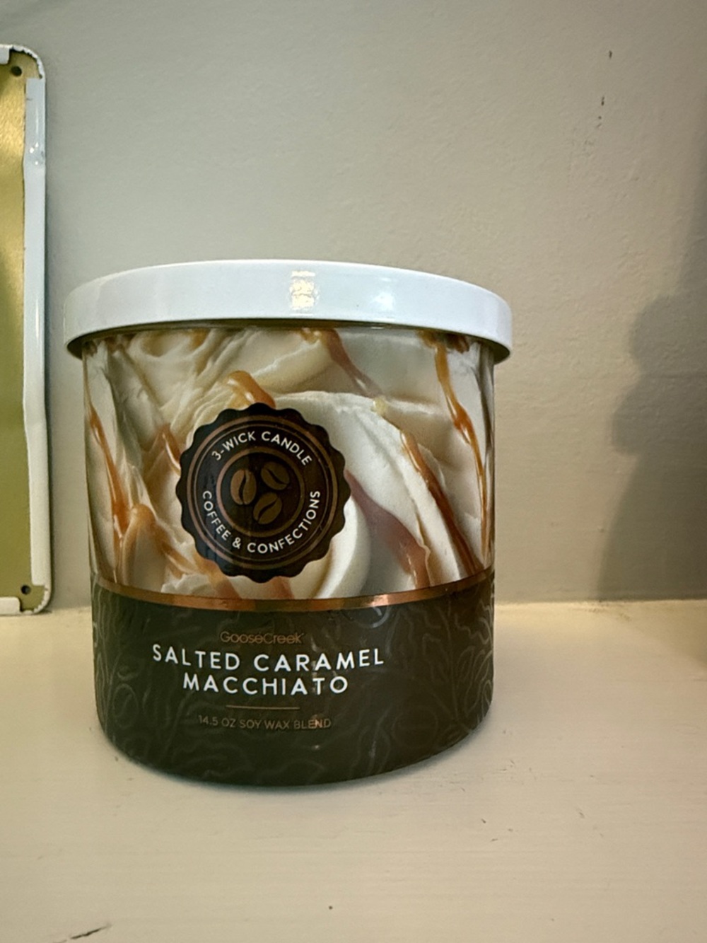 Reserved for Britt Goose Creek salted caramel Macciato3-Wick Candle -